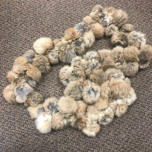 Real Rabbit fur scarf